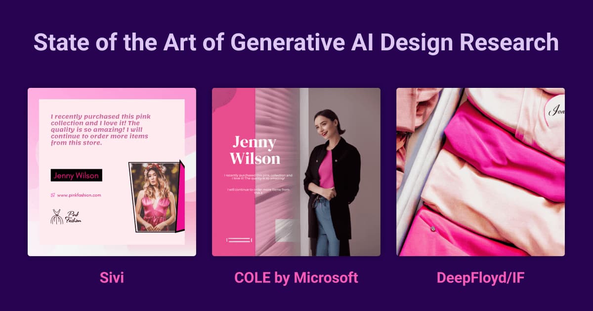Generative AI for Graphic Design - State of the Art and Future - Sivi vs COLE vs DeepFloyd/IF vs SDXL vs DALL-E