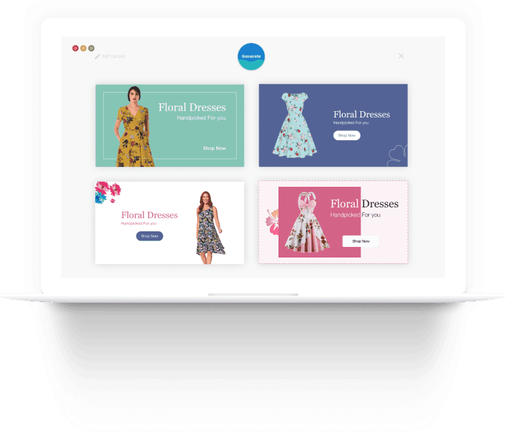 Generate designs rather than editing templates