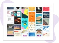 96% of business users design from scratch.: It’s hard to find the perfect template for your content, it’s like looking for a needle in a haystack.
