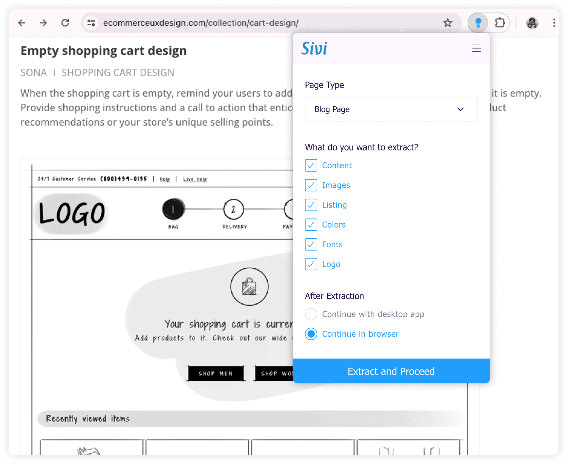 The Sivi Chrome Extension