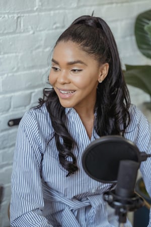 Mental health podcast host
