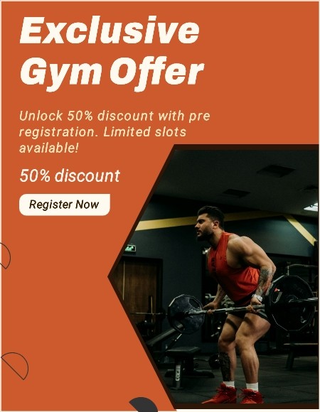 Gym offer sale banner