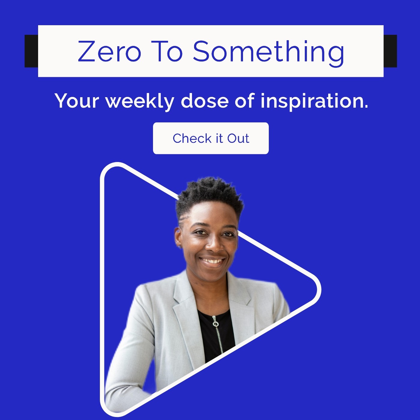 Motivational podcast cover banner