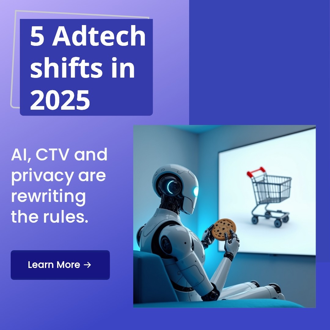 Instagram post on adtech trends with AI