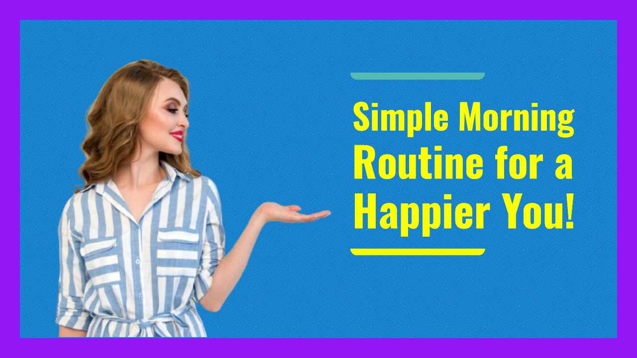 YouTube thumbnail maker for morning routine video - generatedWithSivi