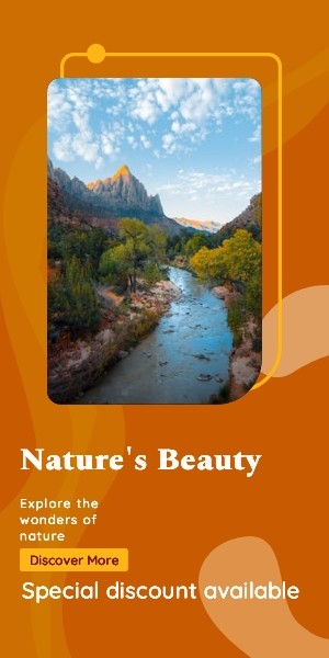 Wonders of nature travel banner