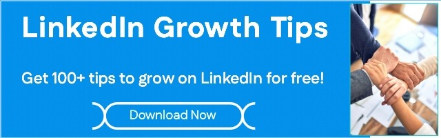 LinkedIn growth tips hello bar