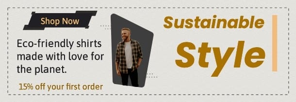 Sustainable style website hero banner - generatedWithSivi