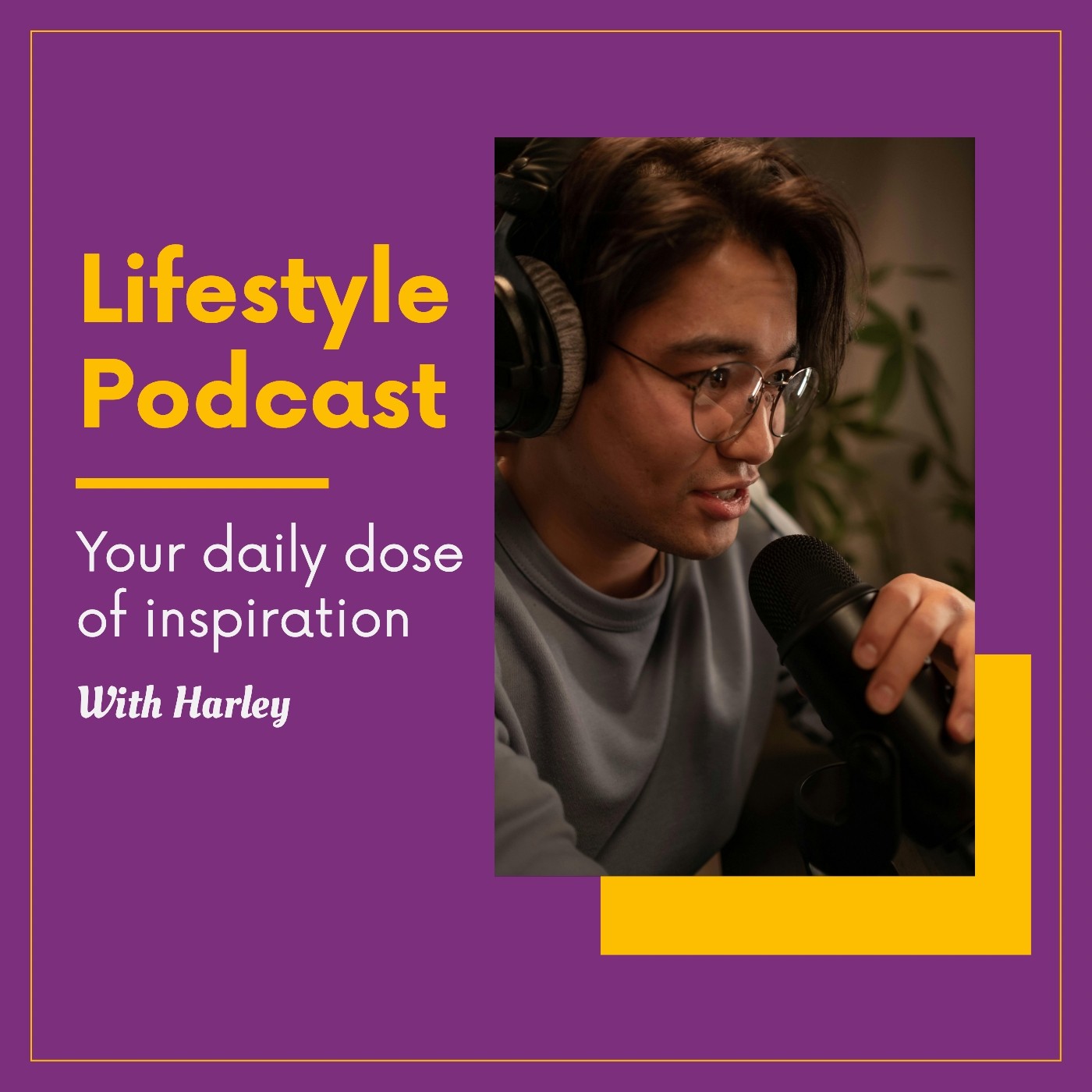 AI thumbnail maker: Lifestyle podcast cover art