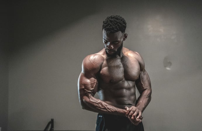 Fit man in morning