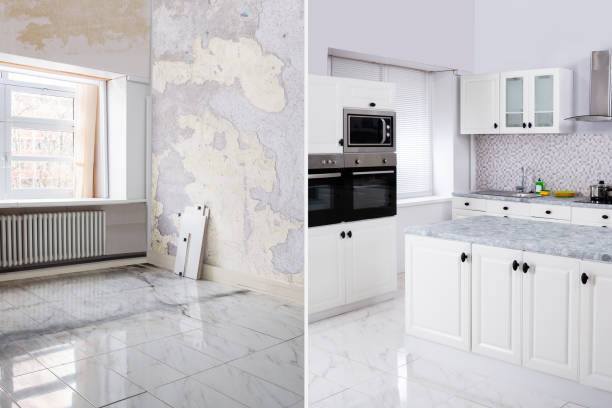 Before and after kitchen renovation