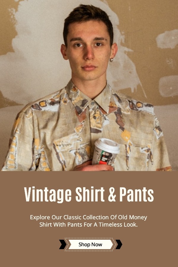 AI design generator: Vintage shirts and pants banner