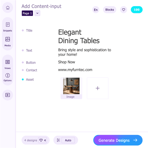 How to turn content into design