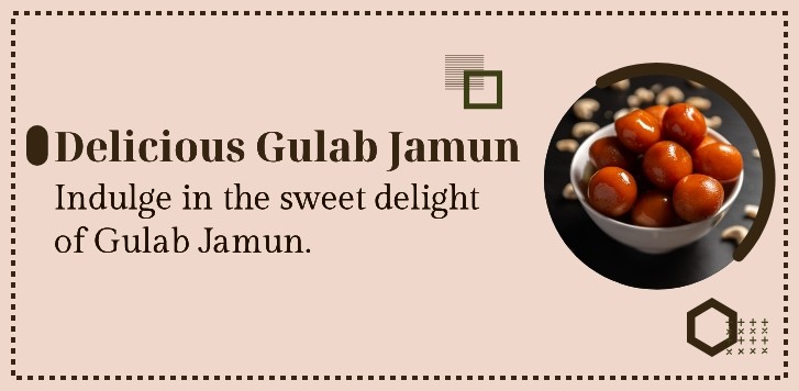 Gulab jamun dessert banner