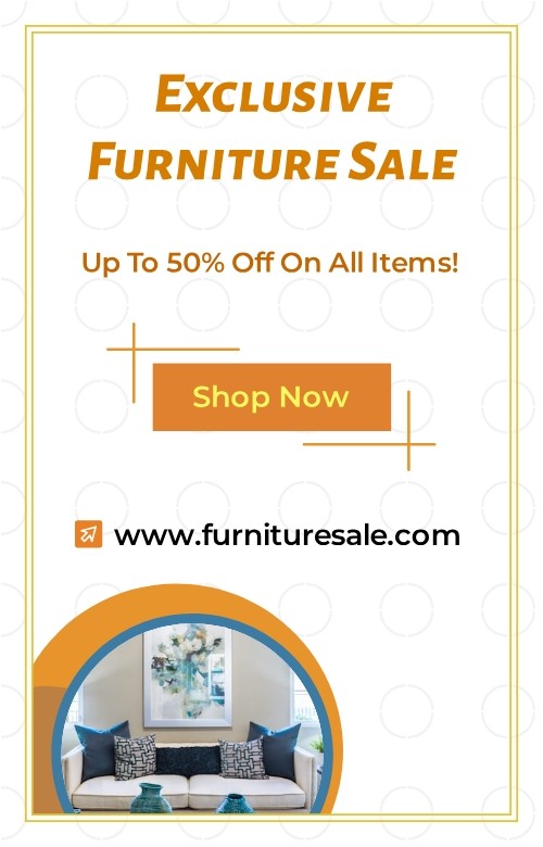 Furniture sale design generated by Sivi