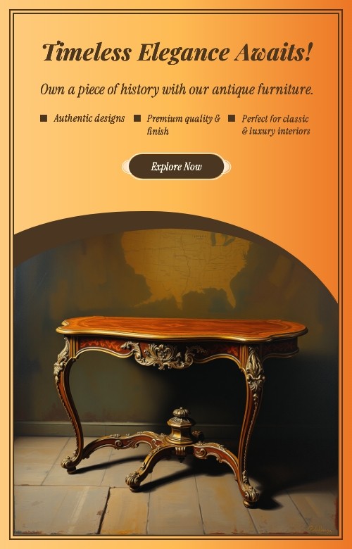 Antique furniture banner