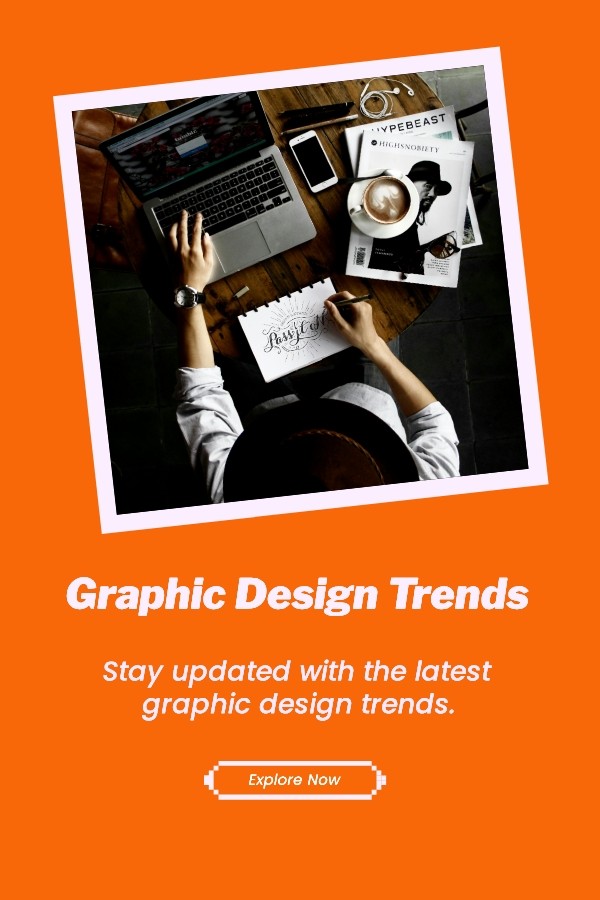Graphic design trends pin
