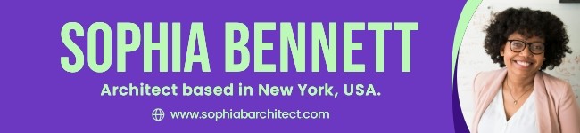 Architect email signature banner