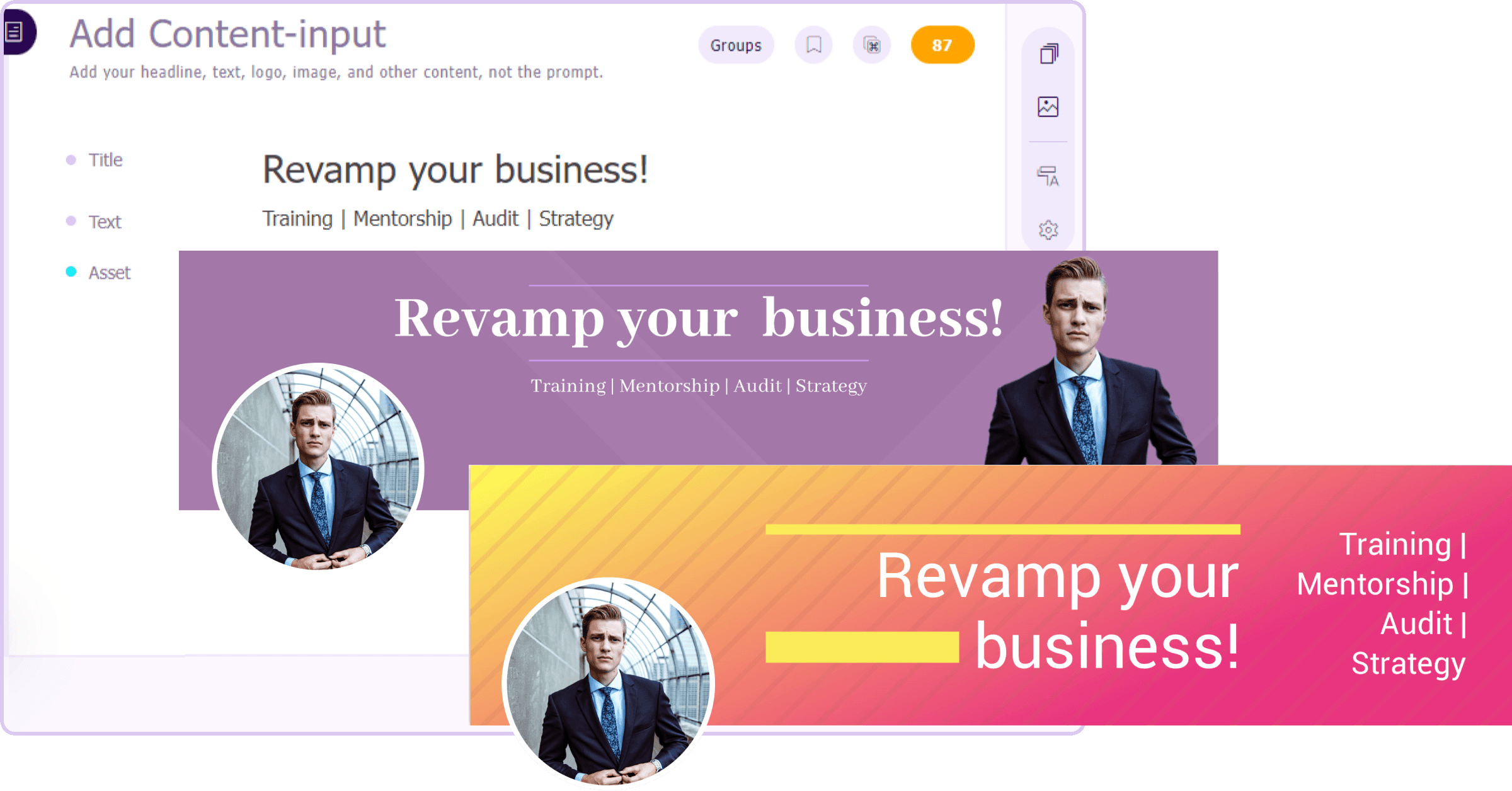 LinkedIn profile banner generator