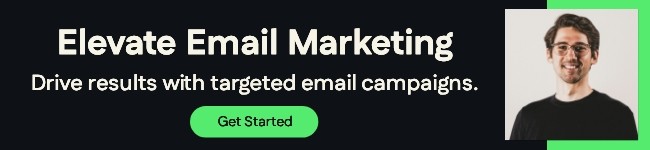 Email marketing signature banner