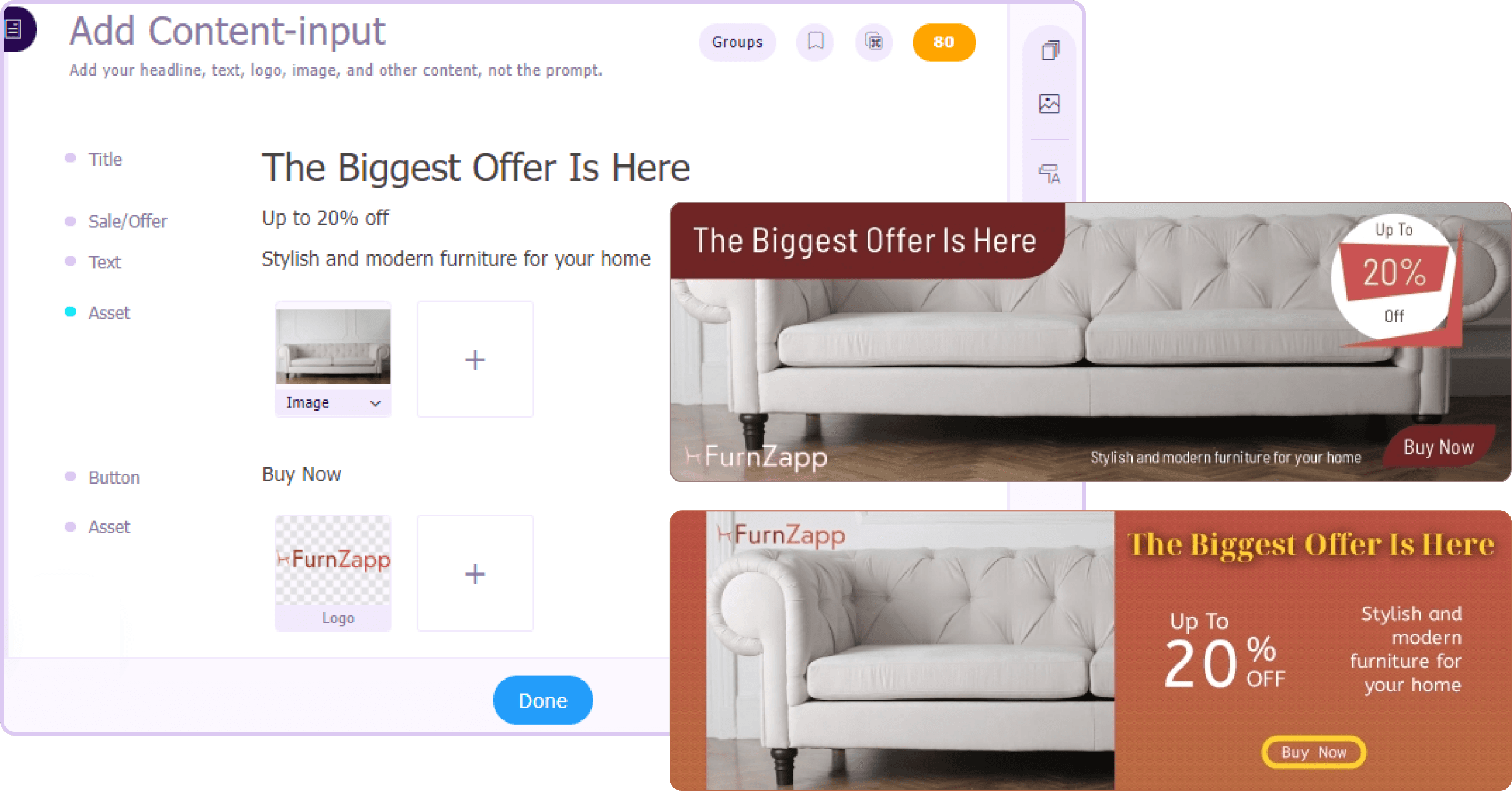 Email hero image generator