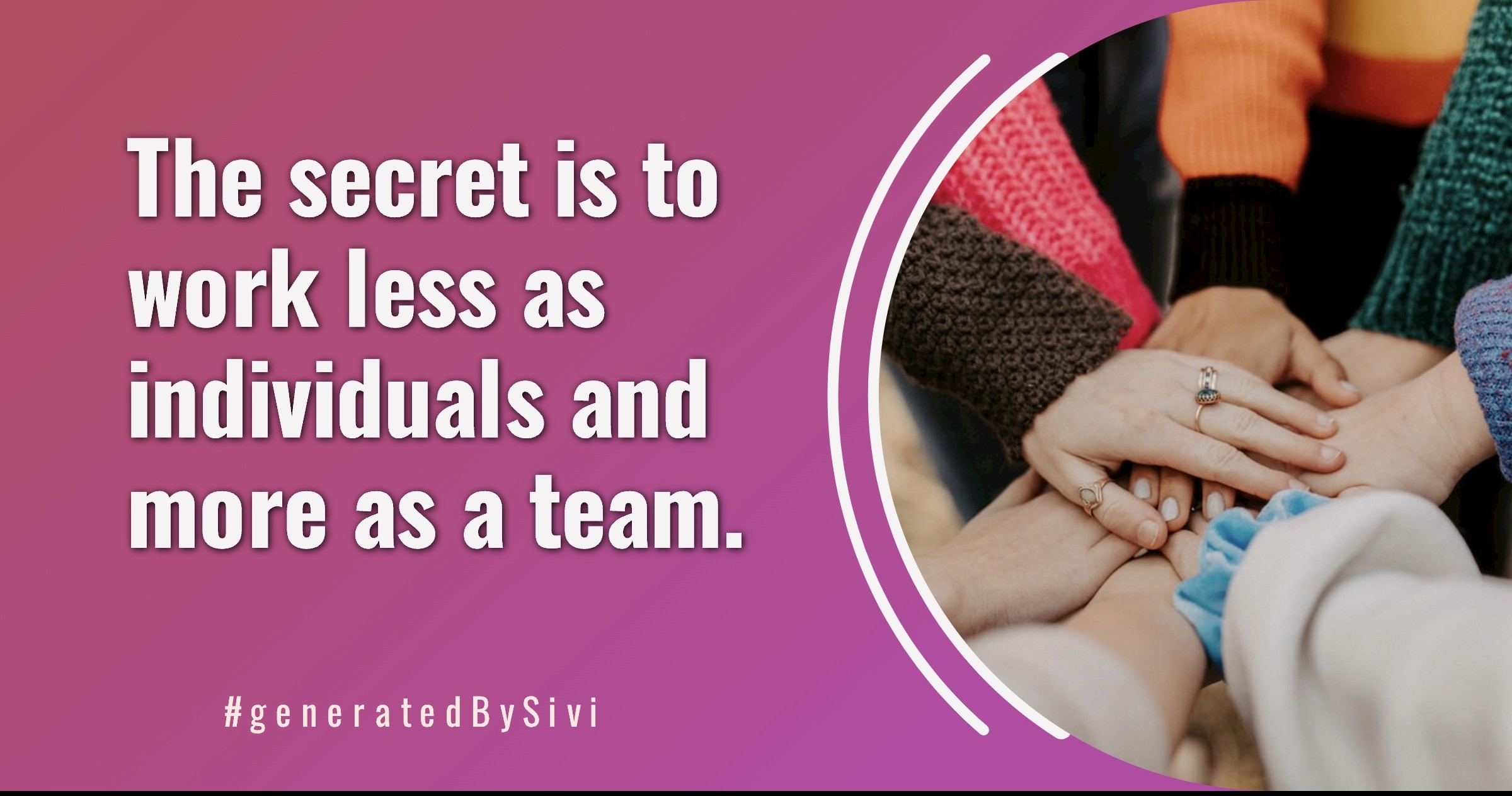 Teamwork LinkedIn Post - generatedWithSivi