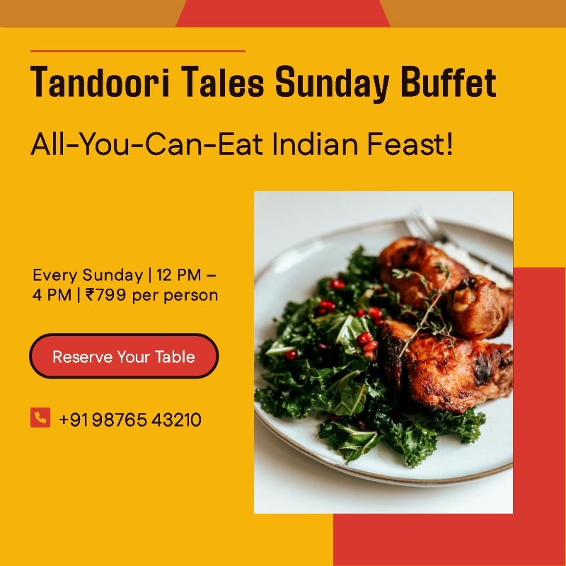 Tandoori food event banner