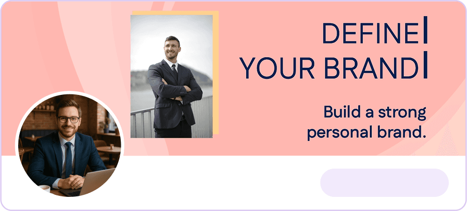 Personal branding Twitter banner