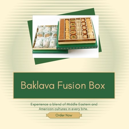 Product banner for baklava fusion box - generatedWithSivi