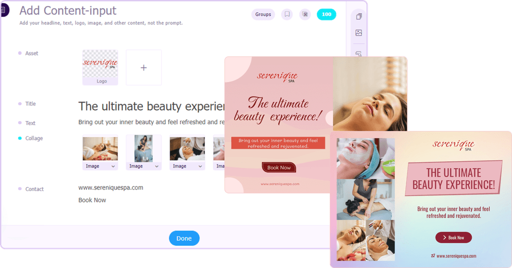 Facebook post generator