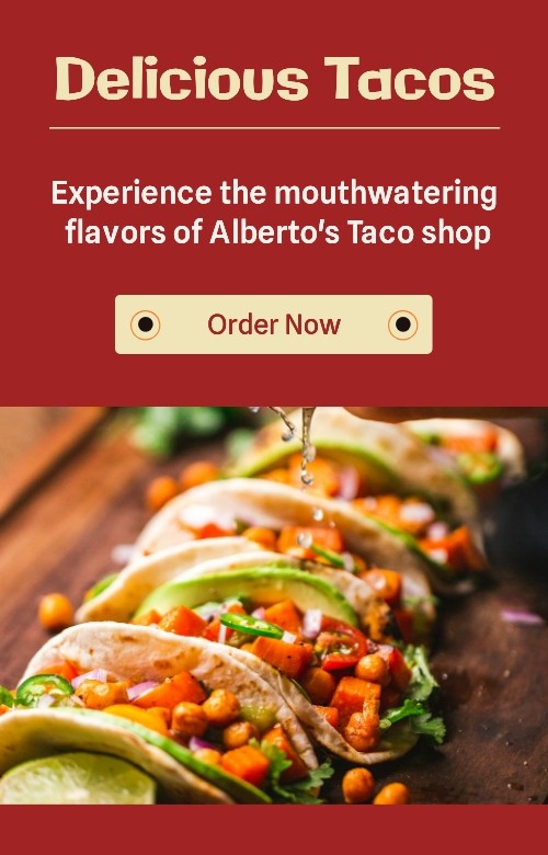Taco shop business banners