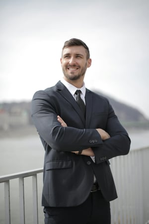 Confident man