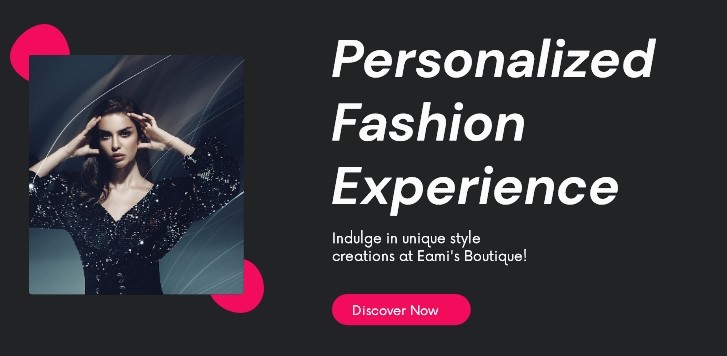 Product banner for fashion brand - generatedWithSivi