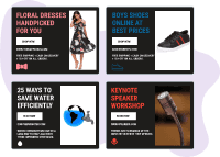 Over 70% of best-performing ads are unique.: One size does not fit all. Design templates produce poor conversion rates and low clickthrough rates.