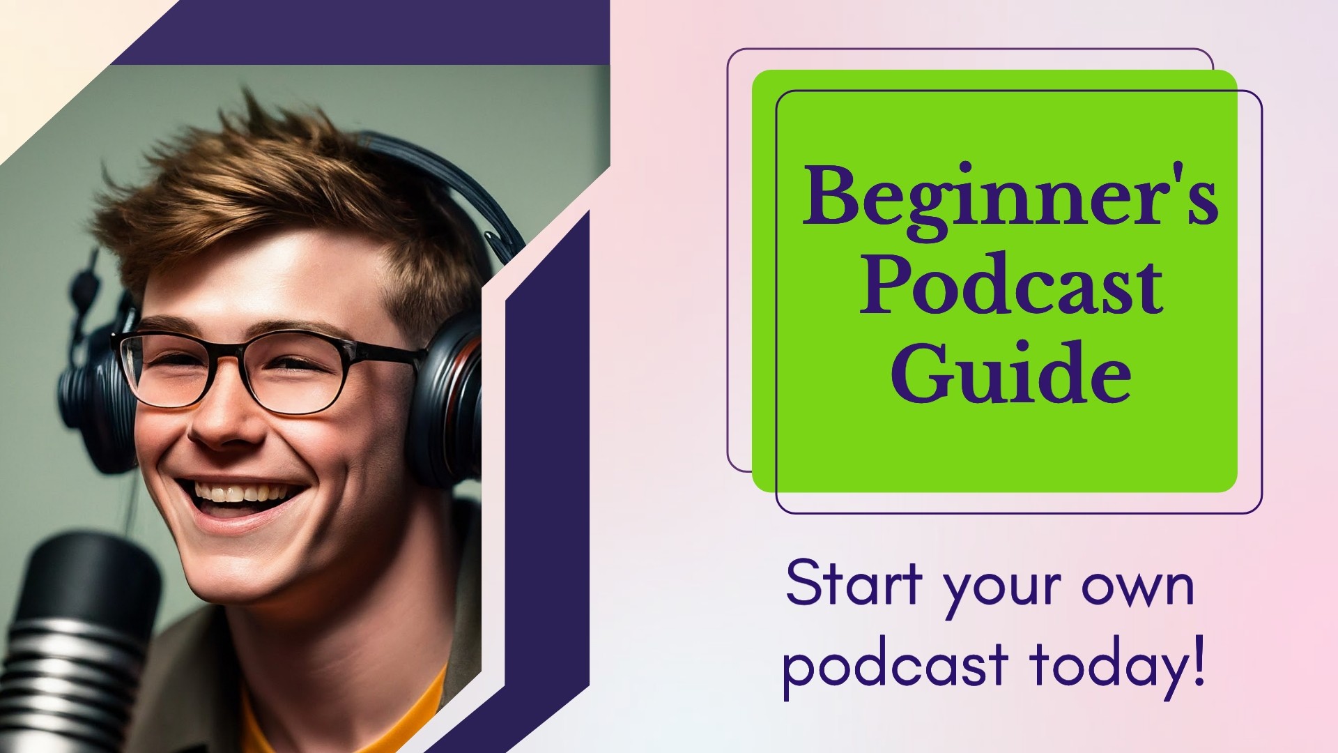 AI thumbnail maker: Podcast guide thumbnail