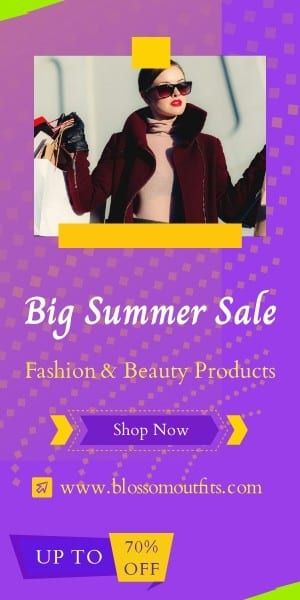 Big summer sale banner - generatedWithSivi