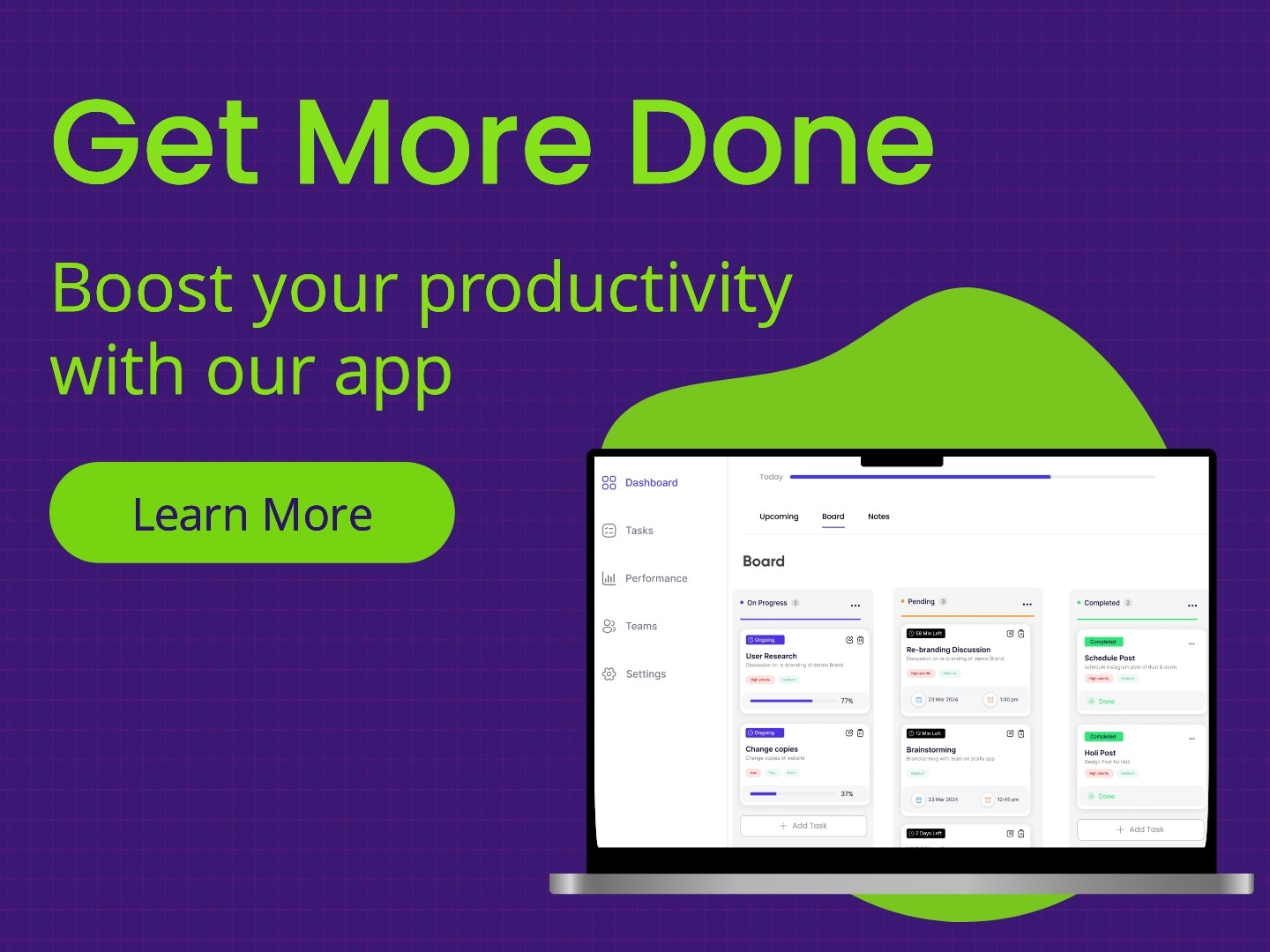 Productivity app Reddit ad