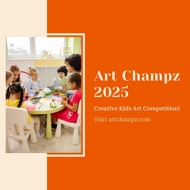 Creative Kids Art Competition Poster