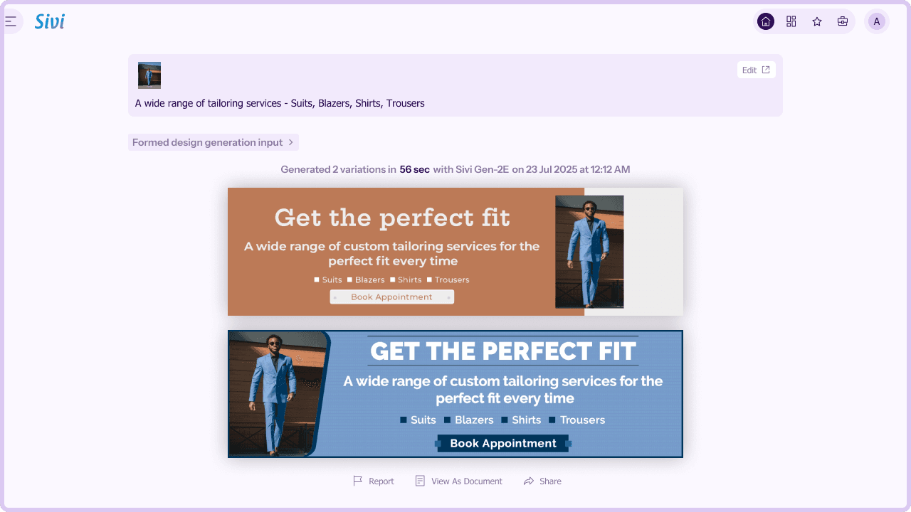 Sivi: AI Website Hero Banner Design Generator