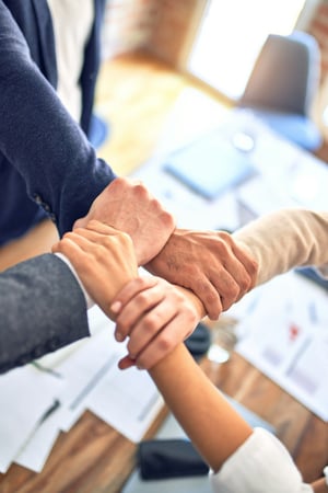 Group of hands