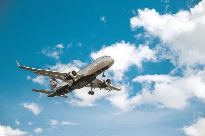 Aeroplane in sky
