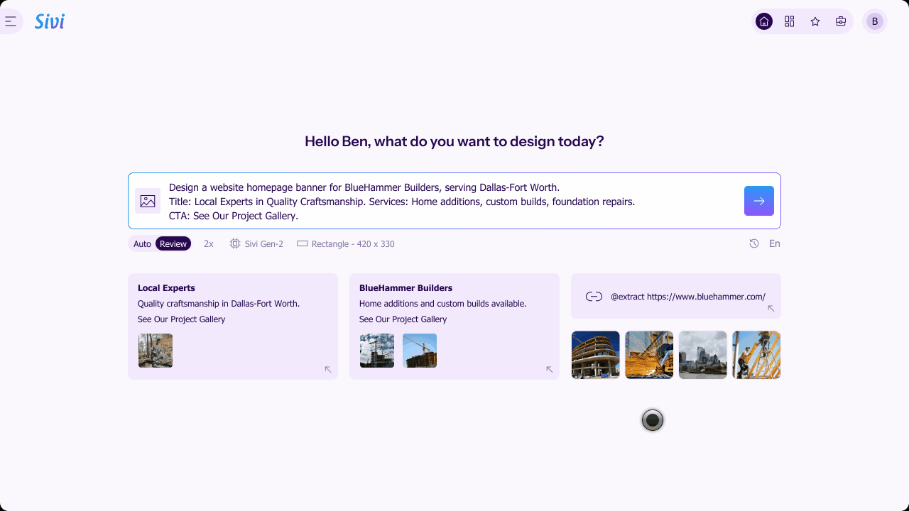 How to generate construction banner with AI?