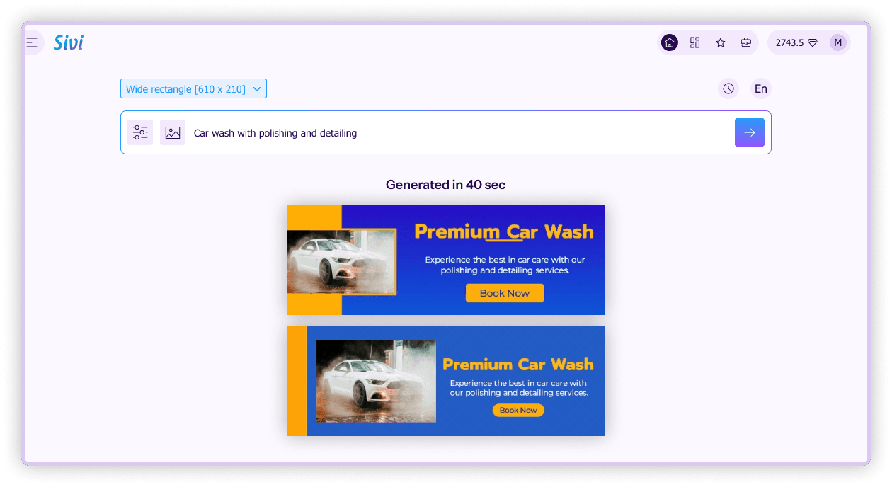 AI email banner maker