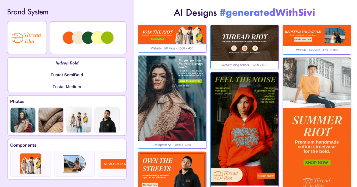 AI Designs by Sivi in 72+ languages