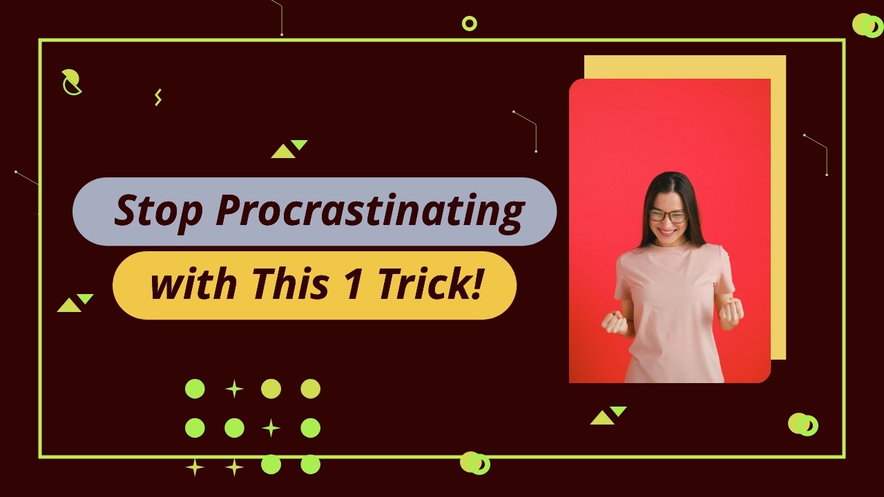 YouTube thumbnail maker for Procrastination video - generatedWithSivi
