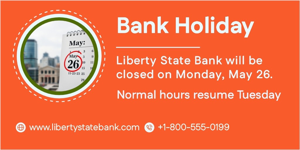 Bank holiday banner