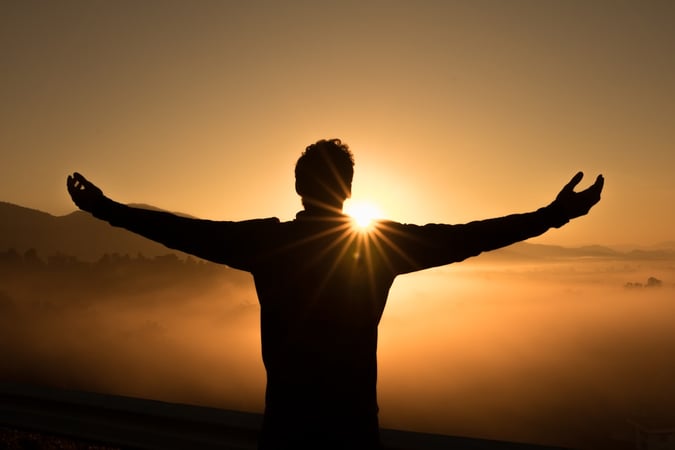 Man and Sun