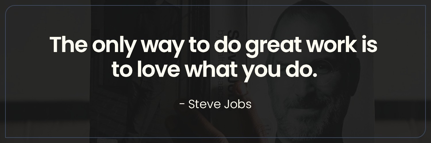 Steve Jobs quotes Twitter header