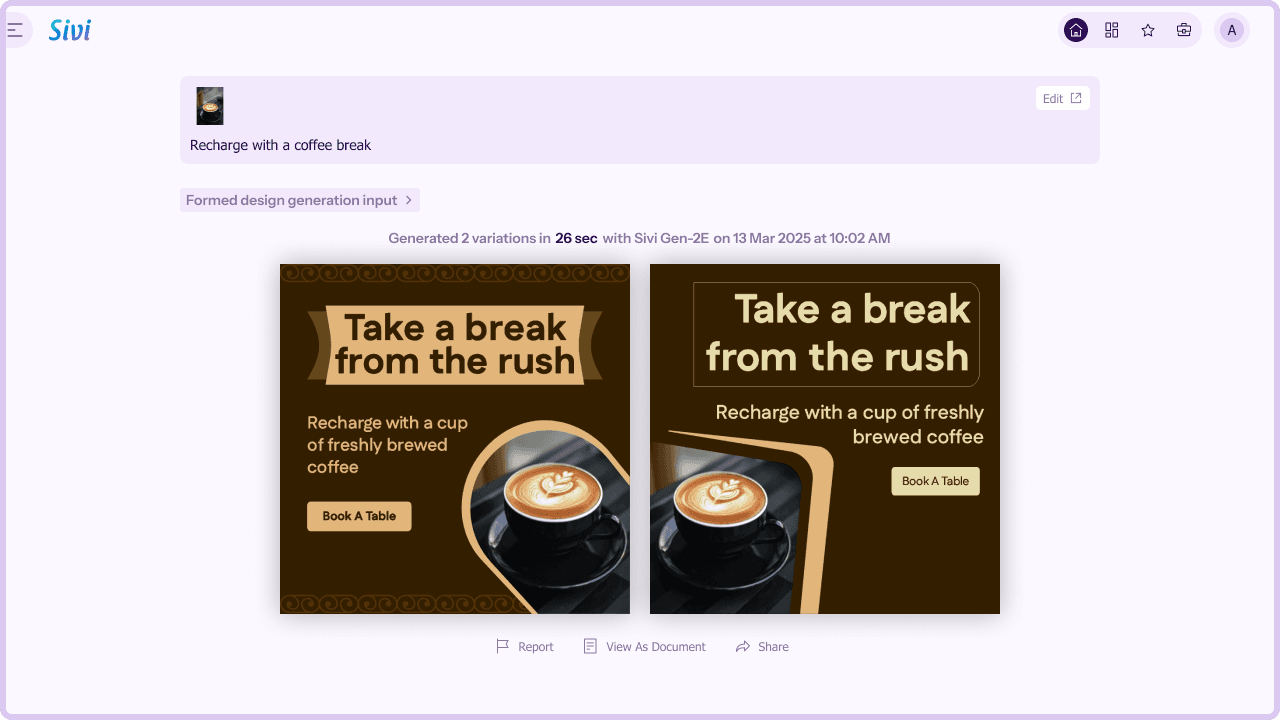 Sivi: AI WhatsApp Promotions Design Generator