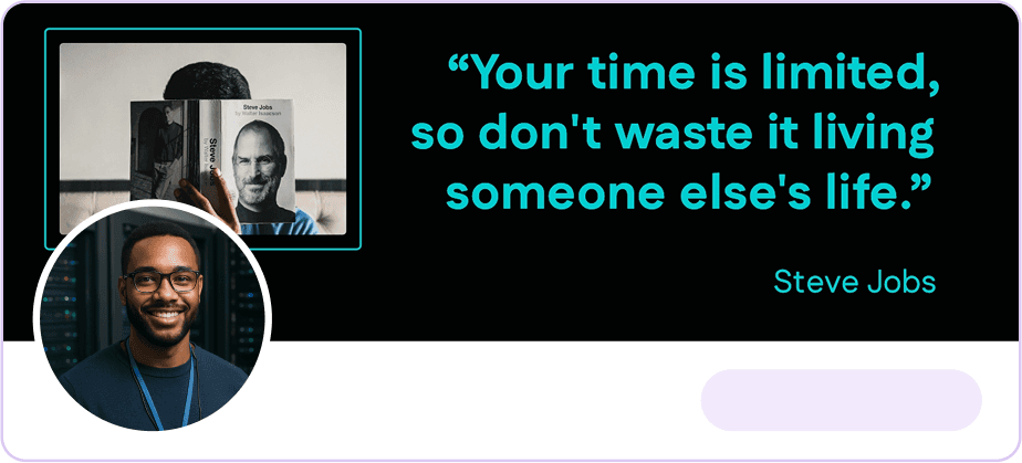 Steve Jobs quotes Twitter cover